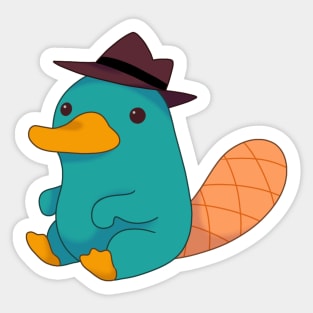 Chubby Lil Agent Platypus Sticker